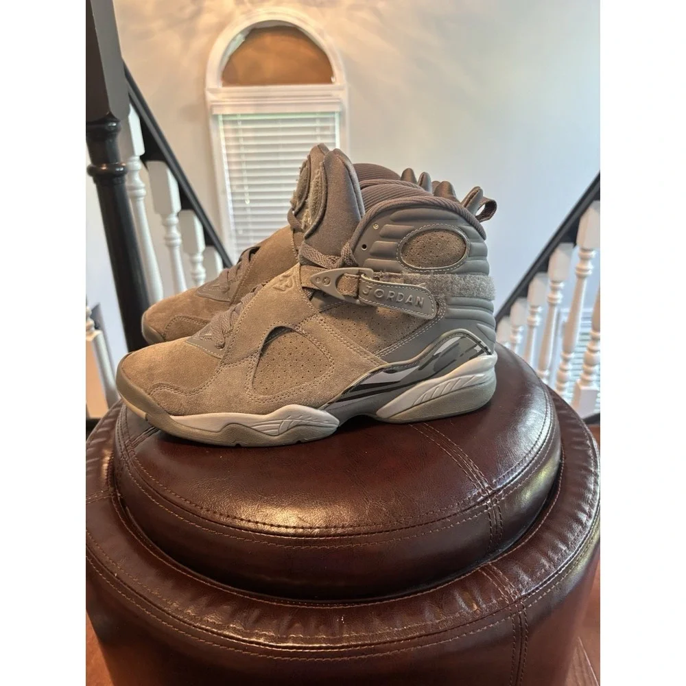 Jordan Air Jordan 8 Retro Cool Grey Suede High Top 2017 305381-014